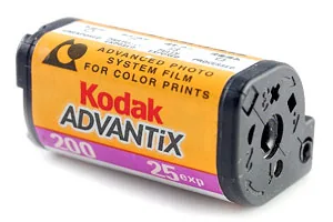 APS Advantix photographic film developing
